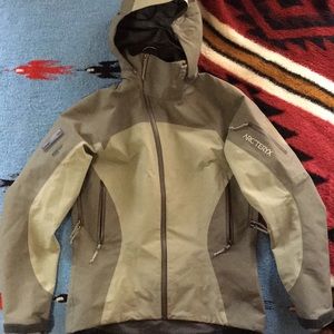 Burly and badass sage green Arcteryx shell